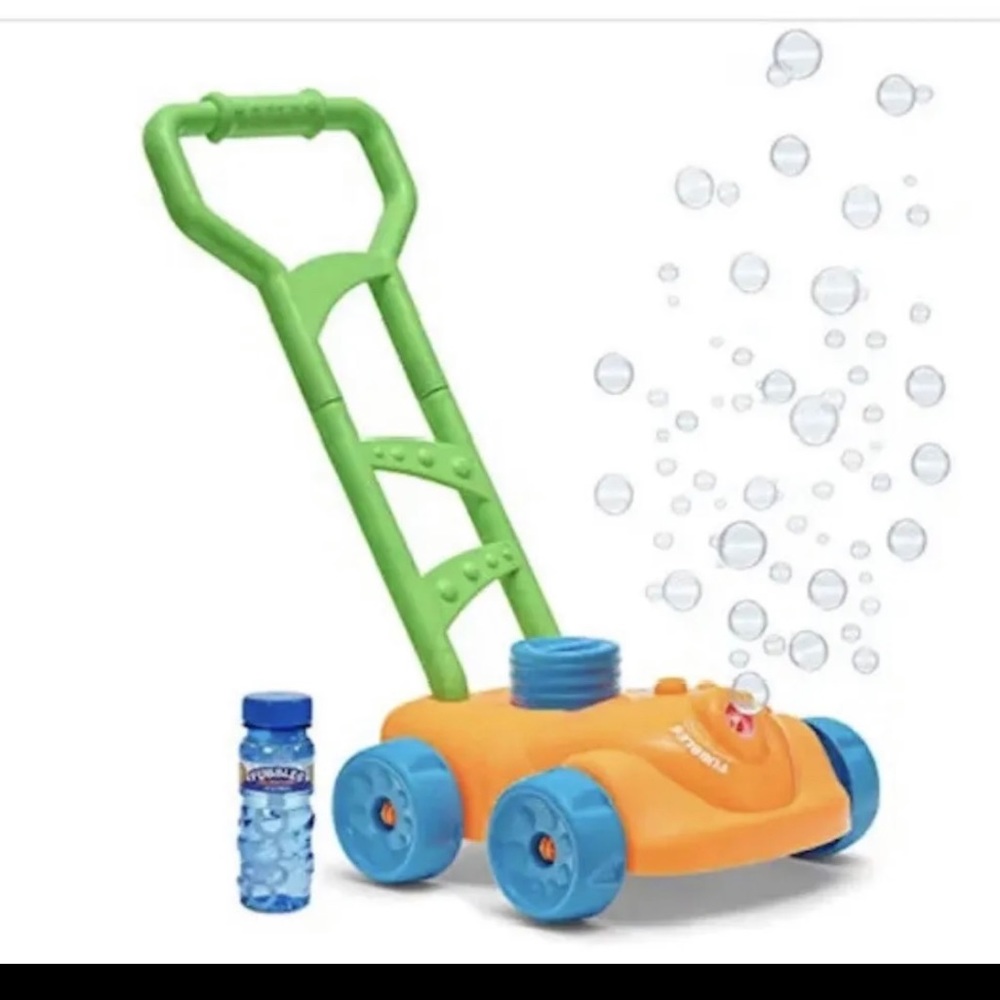 Little Kids/Toddler Fubbles No-Spill Motorized Bubble Mower & 4oz Refill ORANGE